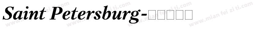 Saint Petersburg字体转换